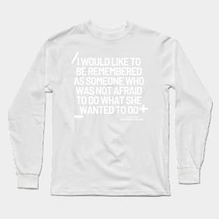 Sally Ride Quote Science T-Shirt Long Sleeve T-Shirt